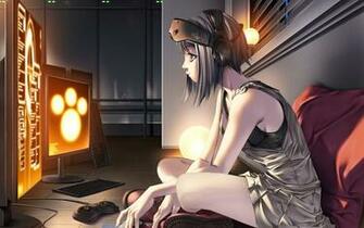 Anime Sexy Hot Background Girls Gaming Player Led HD