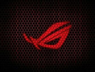 Red Asus Rog Hexagon Wallpaper