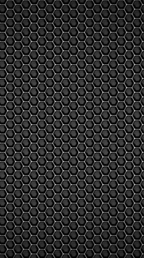 Black Metal Textures Mesh Honeycomb Wallpaper