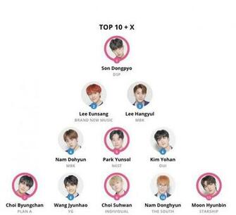 Produce X Top Ranker Broducex101