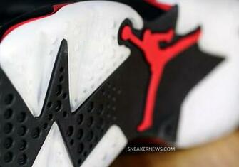 Red Air Jordan Vi Black Varsity Detailed Image Wallpaper