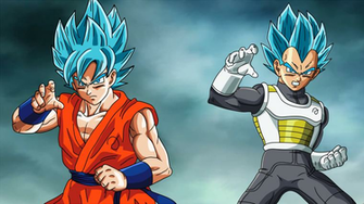 Goku And Vegeta Fukkatsu No F Ssjgod Ss Wallpaper By Eymsmiley On