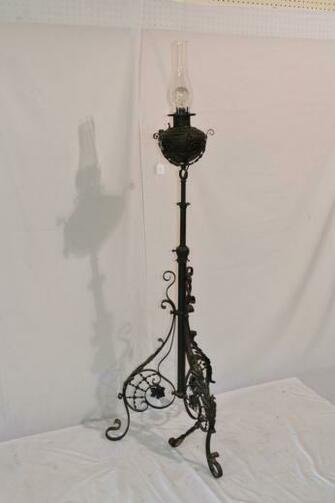 Electrified Oil Iron Piano Lamp The Yellow Wallpaper