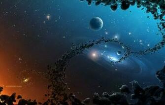 Galaxies Asteroids Rocks Black Hole Wallpaper Photos Pictures