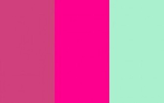 Magenta Pantone Process And Magic Mint Three Color