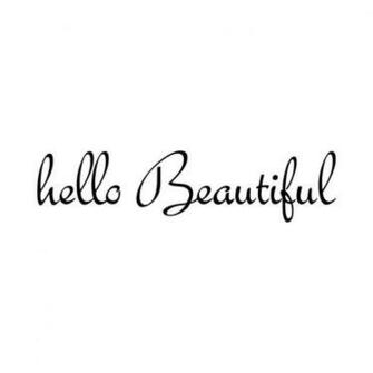 Hello Beautiful Wall Sticker By Nutmeg Notonthehighstreet