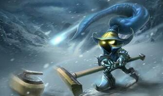 Curling Veigar Skin League Of Legends Wallpaper
