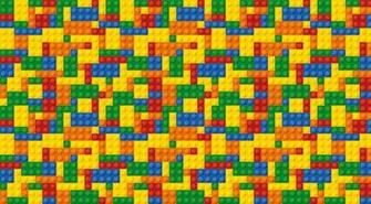 Lego Style Building Bricks Wall Mural Ohpopsi Wallpaper