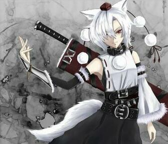 Badass Inubashiri Momiji Hats Girls With Swords Wolf Girl