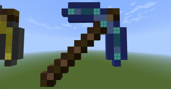 Minecraft Diamond Pickaxe By Joelandjoel