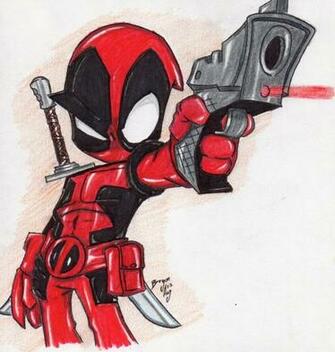 Chibi Deadpool By Richardheavy