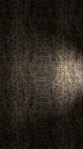 Vintage Gear Pattern Wallpaper iPhone