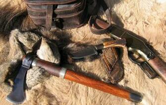 Wallpaper Knife Fur Axe Rifle Tomahawk Image For Desktop
