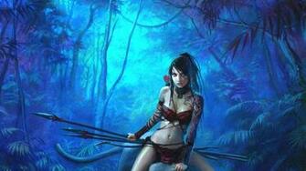 Nidalee Pantera Animals Artwork Cats Wallpaper Hq