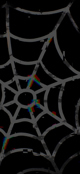 Halloween Web Black Wallpaper For iPhone