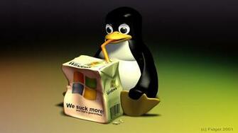 Linux Vs Windows Wallpaper