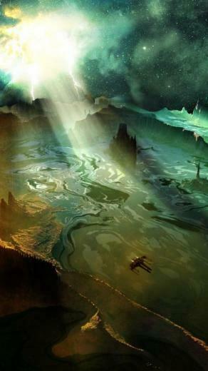 Wing Outer Space Planets Best Widescreen Background Awesome Mobile