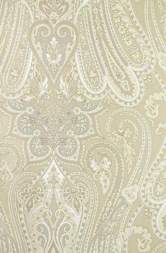 Paisley Wallpaper Large Bold Design In Taupe Grey