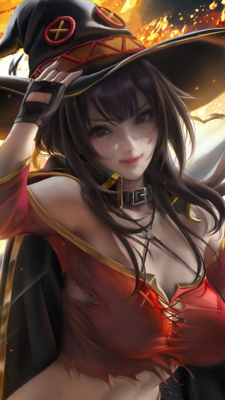 Megumin Konosuba 4k Rare Gallery HD Wallpaper
