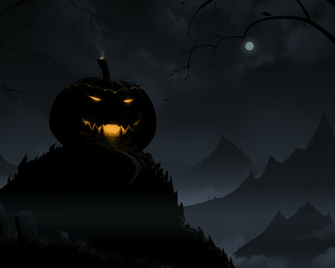 Scary Halloween HD Wallpaper Pumpkins Witches Spider Web