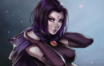 Wallpaper Crystal Girl Witch Dc Comics Raven