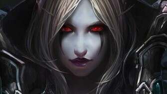 Dark Elf The Stare Video Games World Of Warcraft HD Wallpaper