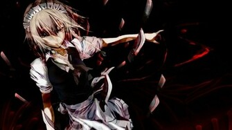 anime psycho demon wallpapers maid blood deviantart desktop theme wallpapersafari touhou weddingdressincom related wallpoper