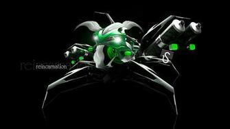 Reincarnation Moto Green Robot Car HD Wallpaper Design By