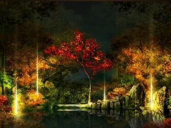 Oriental Night Bridge Wallpaper Myspace
