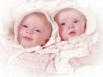 Cute Twin Baby Wallpaper High Resolution