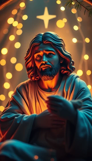 Jesus Christmas Phone Wallpaper