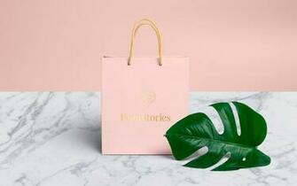 Pink Shopping Bag Tropical Monstera Leaf Marble 4k HD Desktop