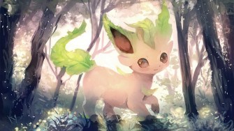 Desktop HD Leafeon Wallpaper