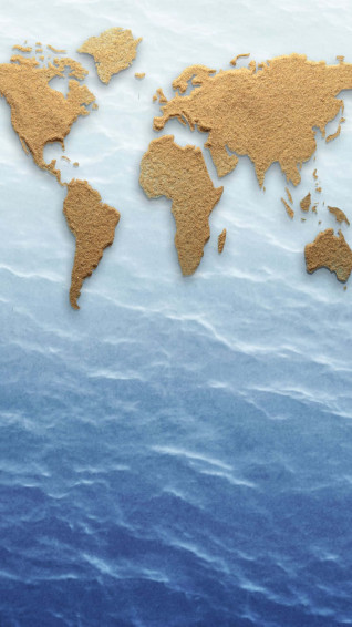 World Map Aesthetic Background Wallpaper