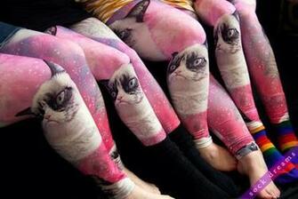 Grumpy Cat Galaxy Leggings