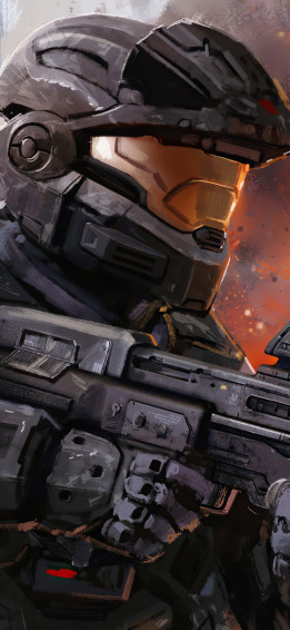 Get Your Favorite Master Chief Phone Now Wallpaper