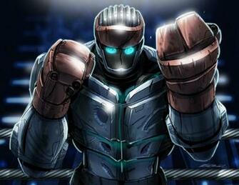 Real Steel Atom Cartoon By Marcelomatere