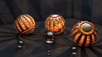 3d Black And Orange Balls Wallpaper55 Best Wallpaper For Pcs