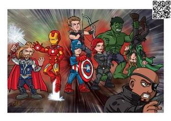 The Avengers Cartoon By Johncastelhano