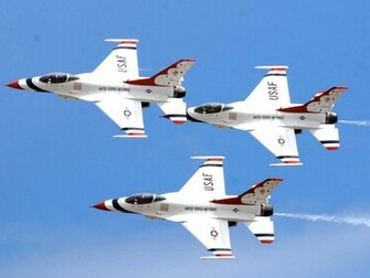 Military Aircraft Thunderbirds F16 Plane Wallpaper