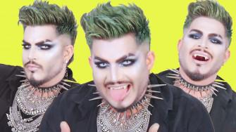 Check Out Adam Lambert S Easy Glam Pire Halloween Makeup
