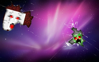 Creeper And Ghast Wallpaper By Adscomics