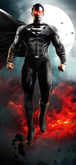 Dark Superman Superhero iPhone Wallpaper