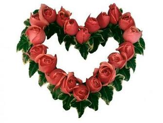 Image Of Roses And Hearts Desktop Background