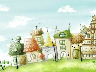 Wallpaper Fairytale City X Desktop