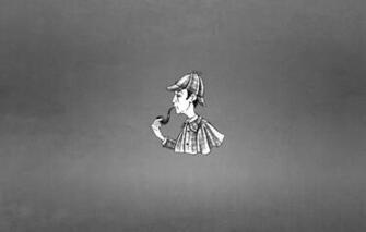 Wallpaper Hat Tube Minimalism Cloak Sherlock Holmes Black And