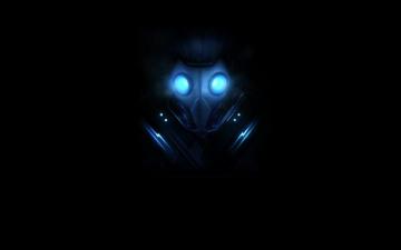 Gas Mask With Black Background Wallpaper HD Desktop And Mobile