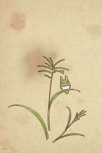 Cute Totoro Phone Wallpaper P H O N E B A C K G R U D S Pint