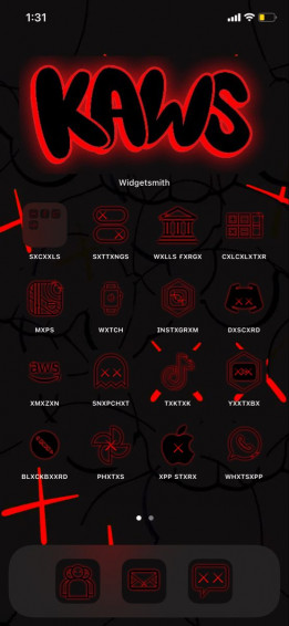 Kaws iPhone Theme Idea Wallpaper Trippy