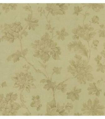 Oriana Brass Satin Floral Wallpaper Jo Ann